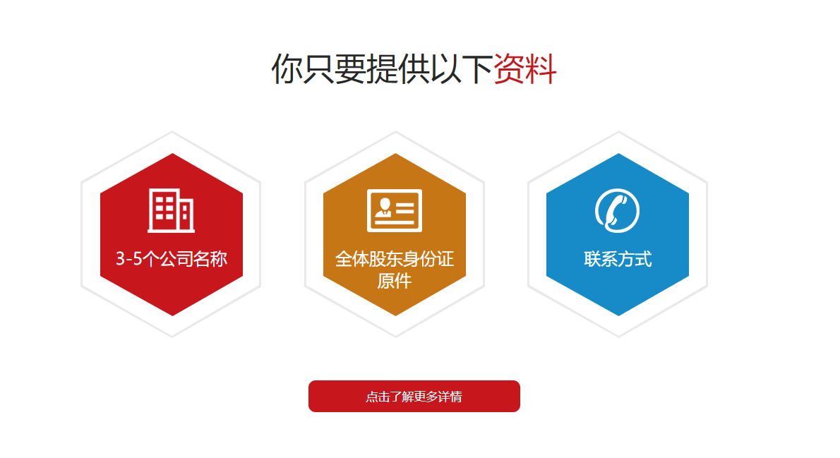 厦门注册公司所需材料